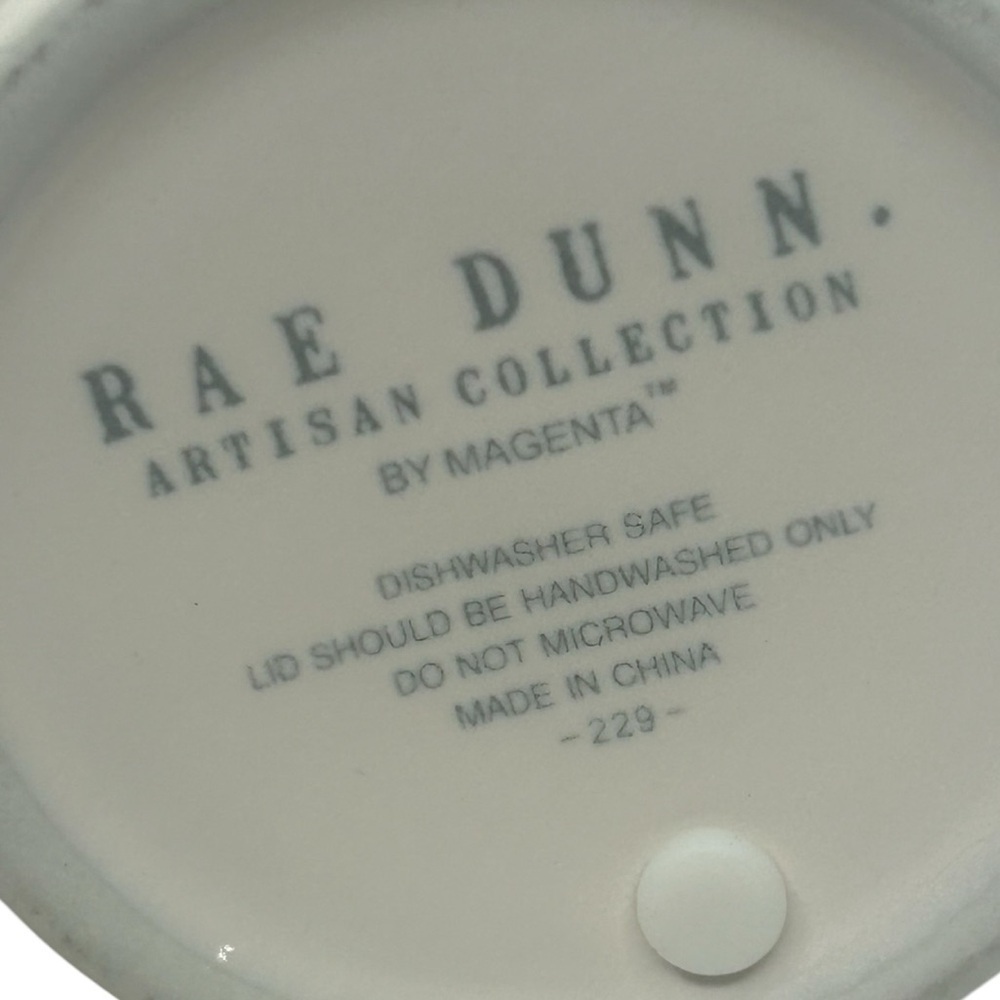 Rae Dunn Coffee Travel Mug Tumbler Large Letter Ivory Ceramic Hot/Cold Cup Lid - Picture 5 of 13